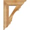 Ekena Millwork Olympic Traditional Rough Sawn Bracket w/ Offset Brace, Western Red Cedar, 8"W x 26"D x 34"H BKT0806X26X34OLY01RWR - alternate 3